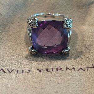 David Yurman Purple and Silver Ring